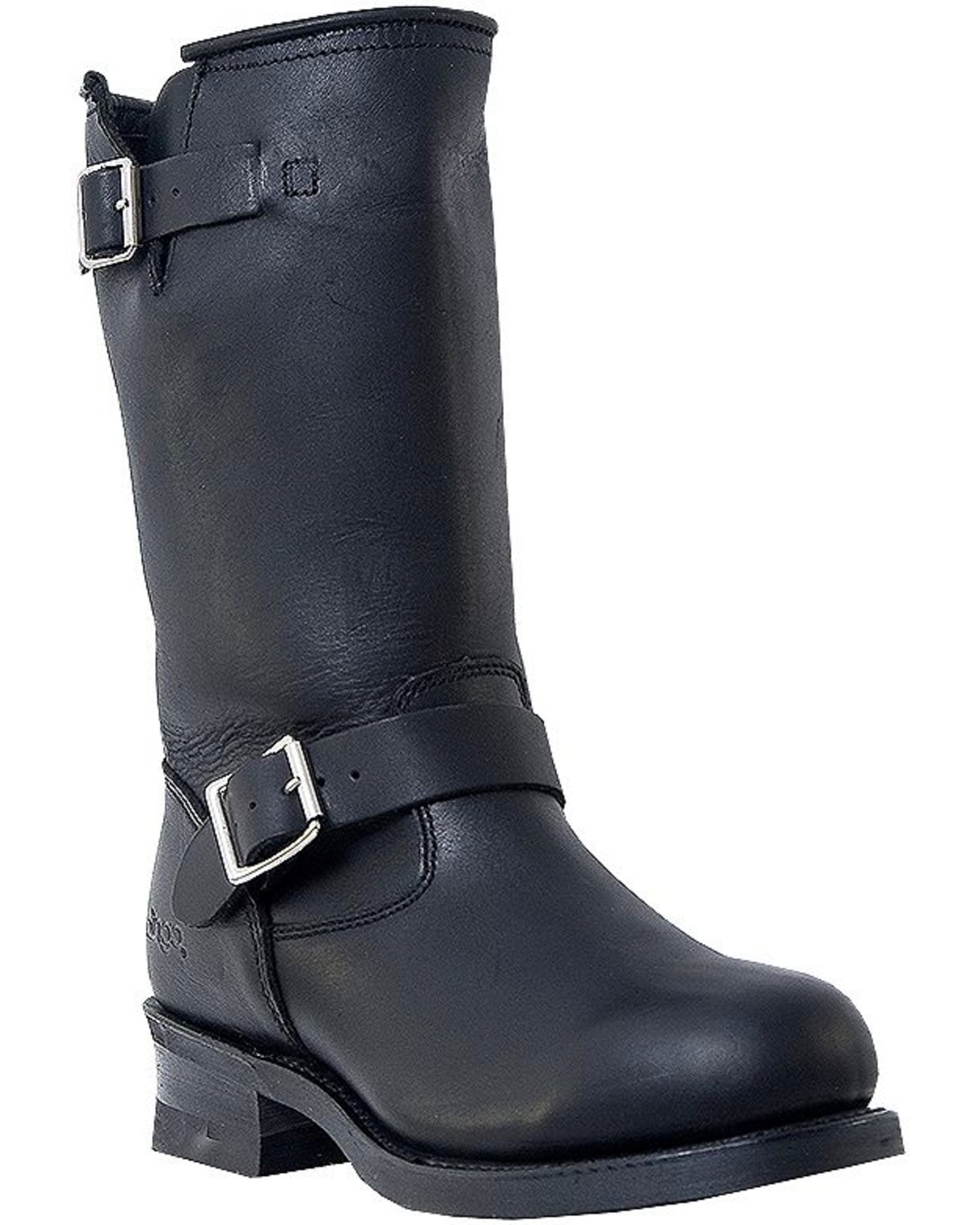 mens round toe harness boots