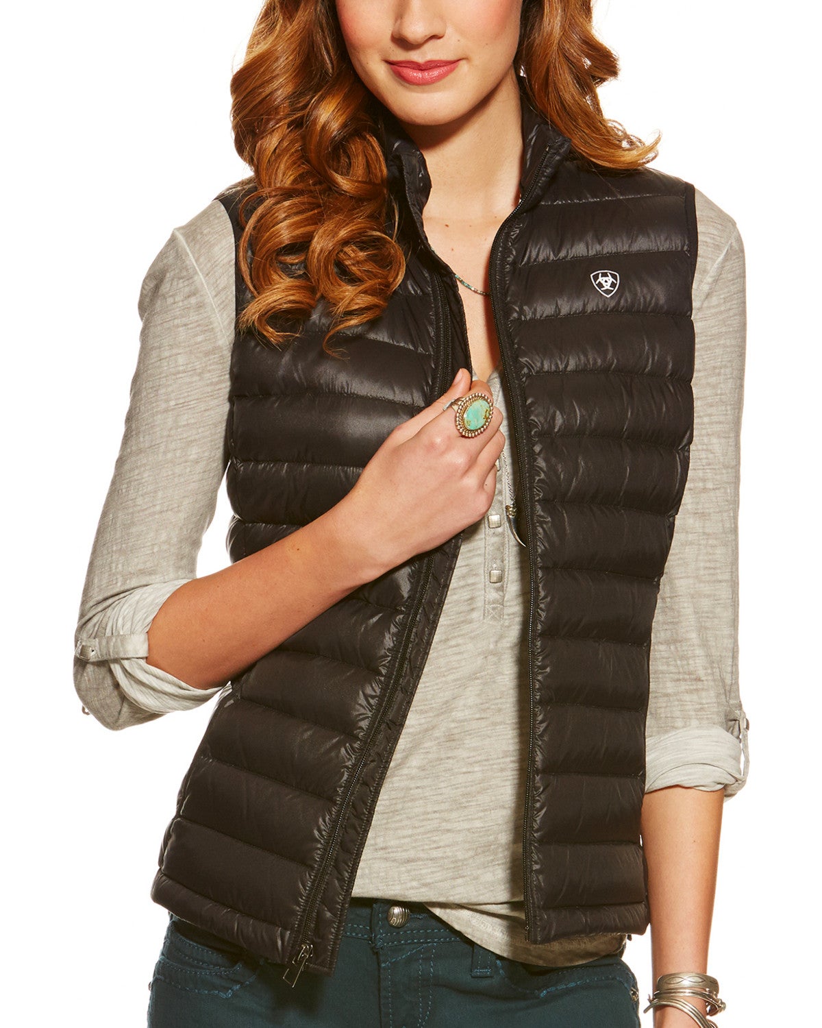 ariat women's vests clearance