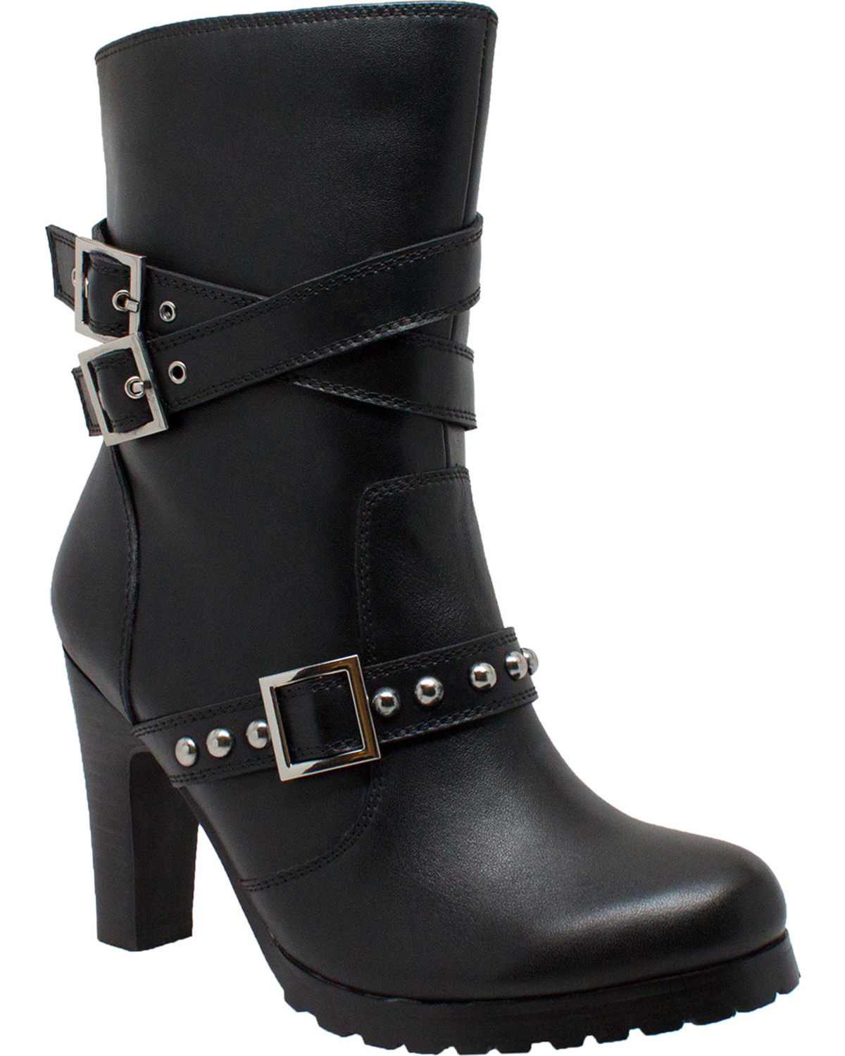 black motorcycle boots womens