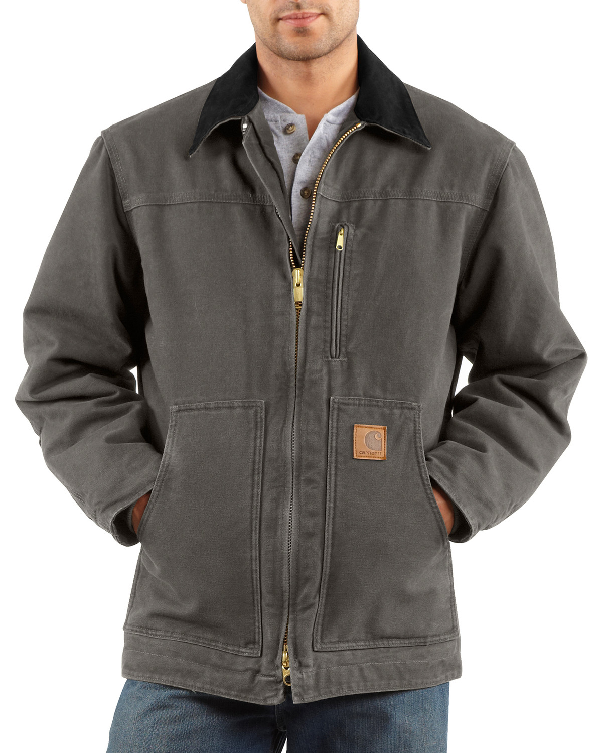 Carhartt Men's Grey Sandstone Ridge Coat - Tall | Sheplers