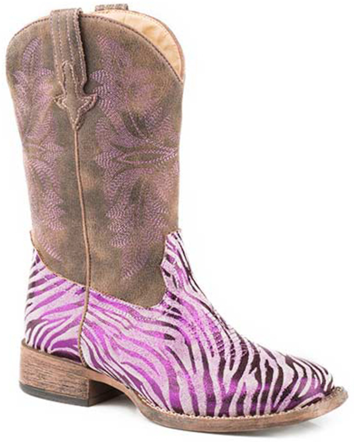 zebra cowgirl boots