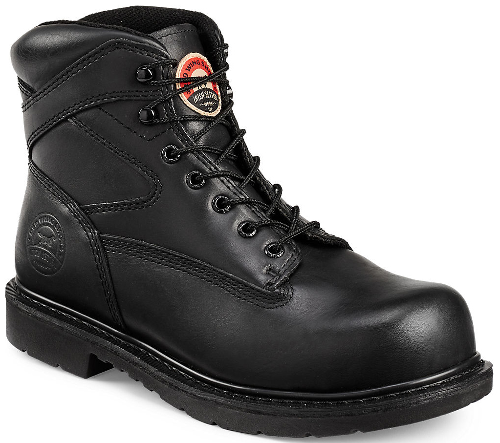 Red Wing Irish Setter Black Farmington Work Boots - Steel Toe | Sheplers