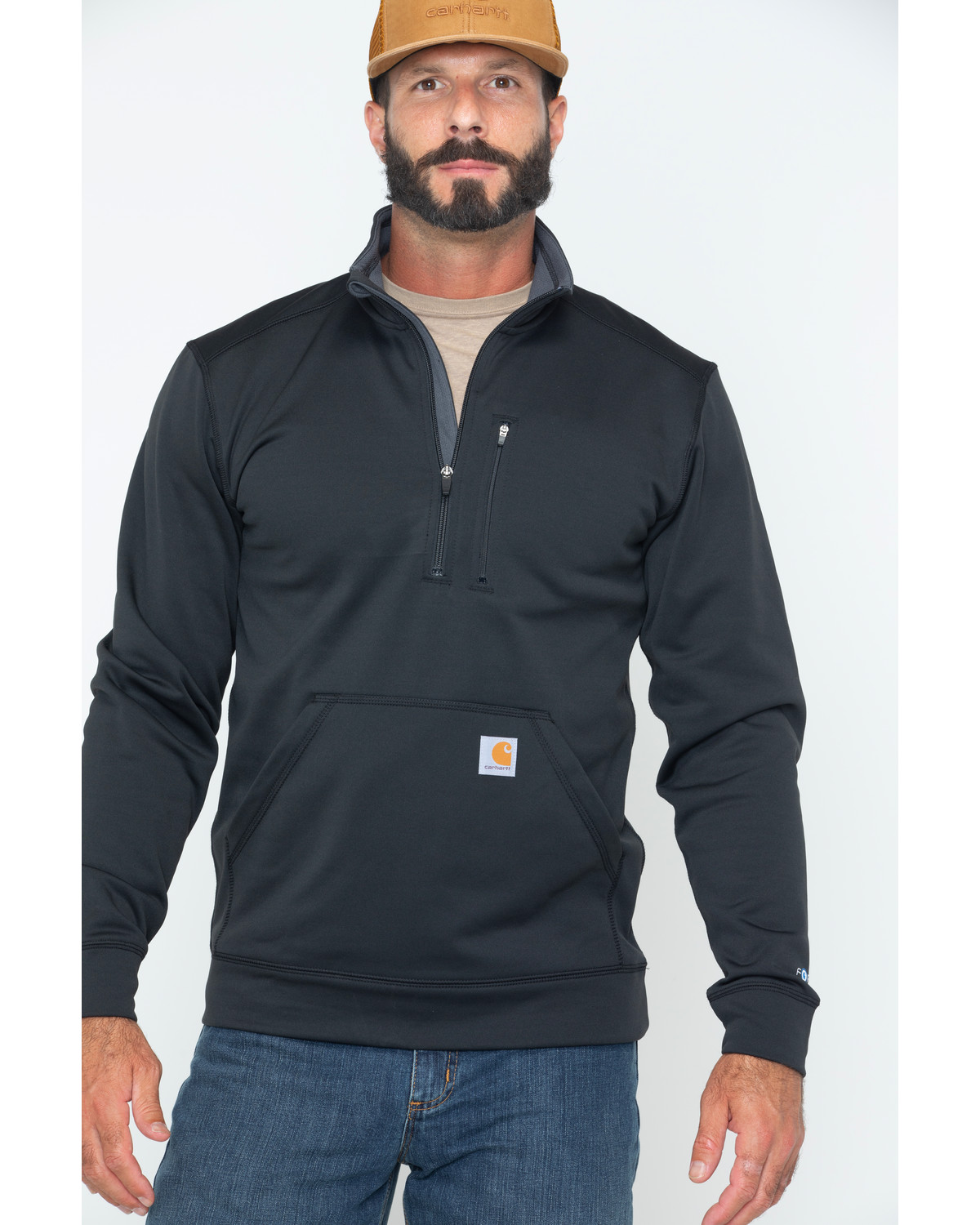 Download Carhartt Men's Force Extremes Mock-Neck Half-Zip ...