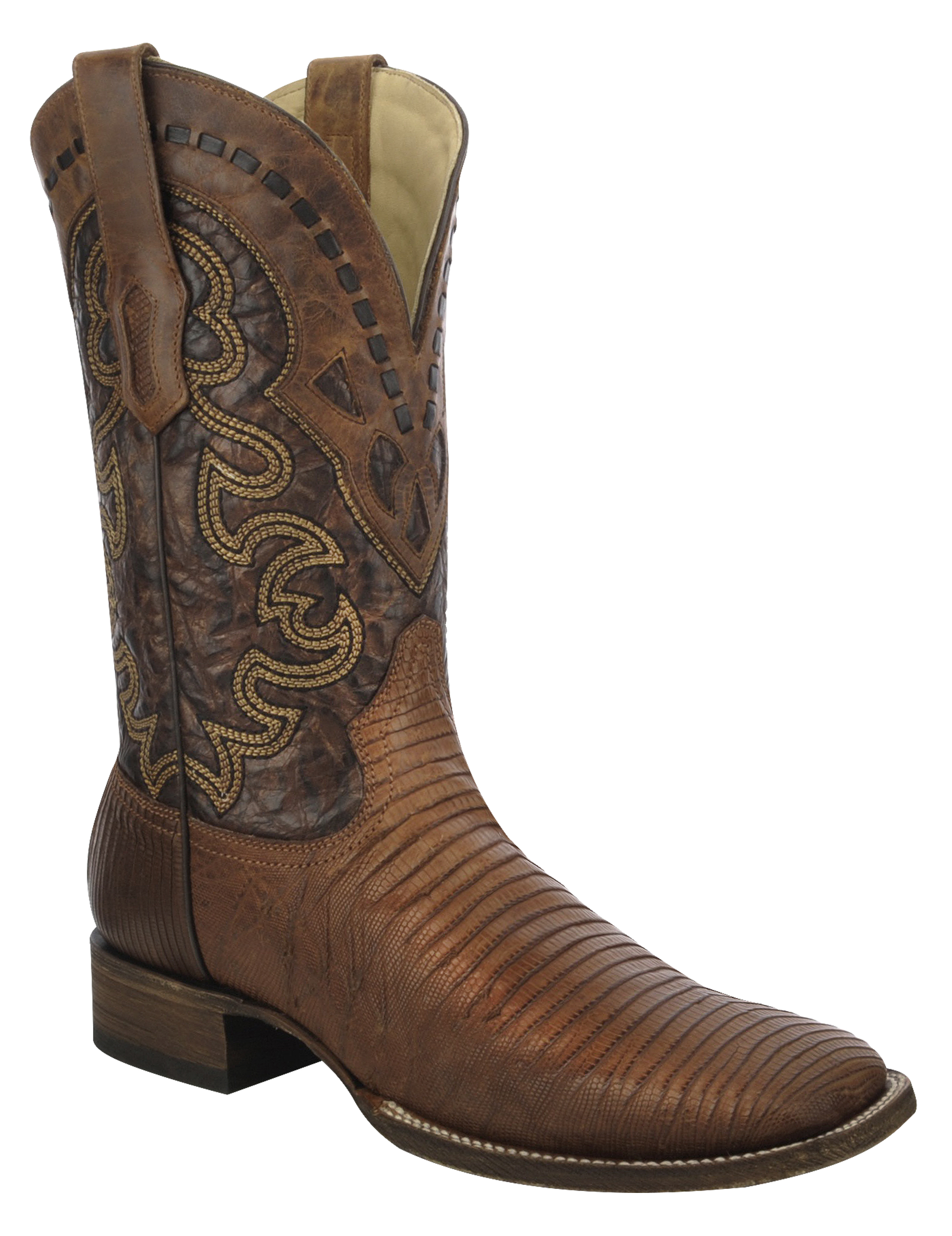 Corral Lizard Cowboy Boots - Wide Square Toe | Sheplers