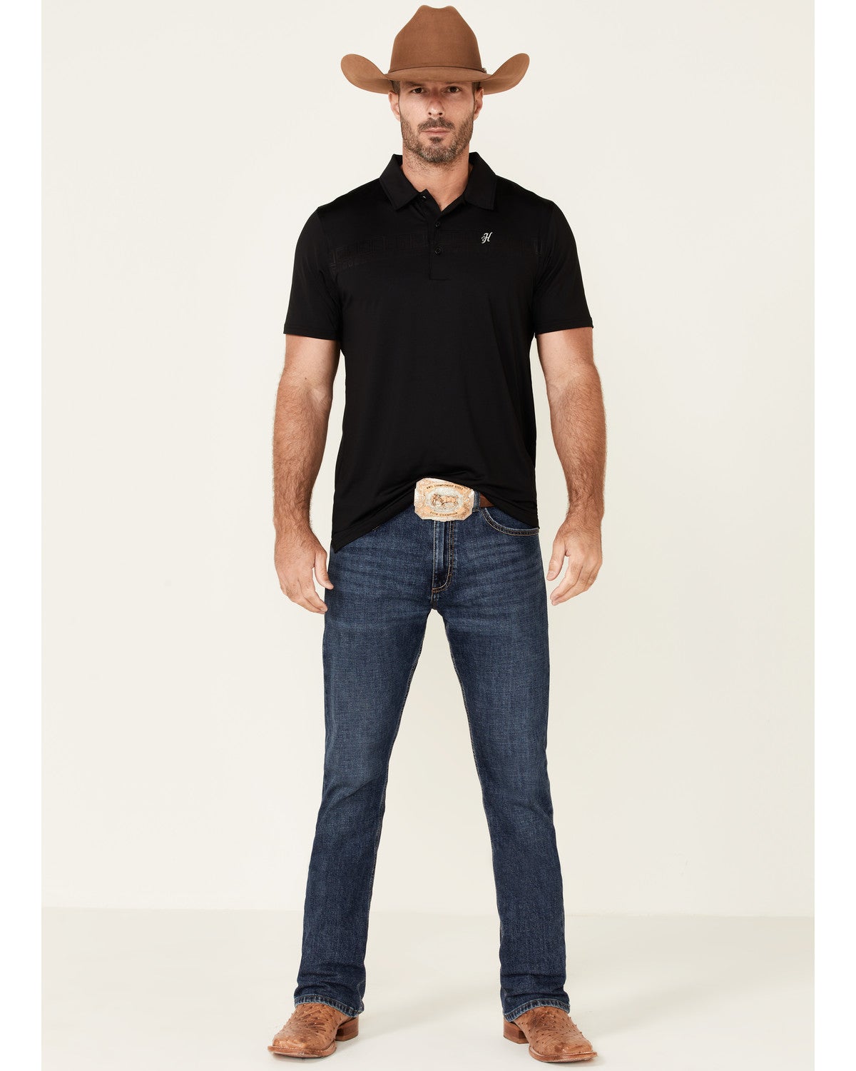 HOOey Men's Cowboy Golf Print The 
