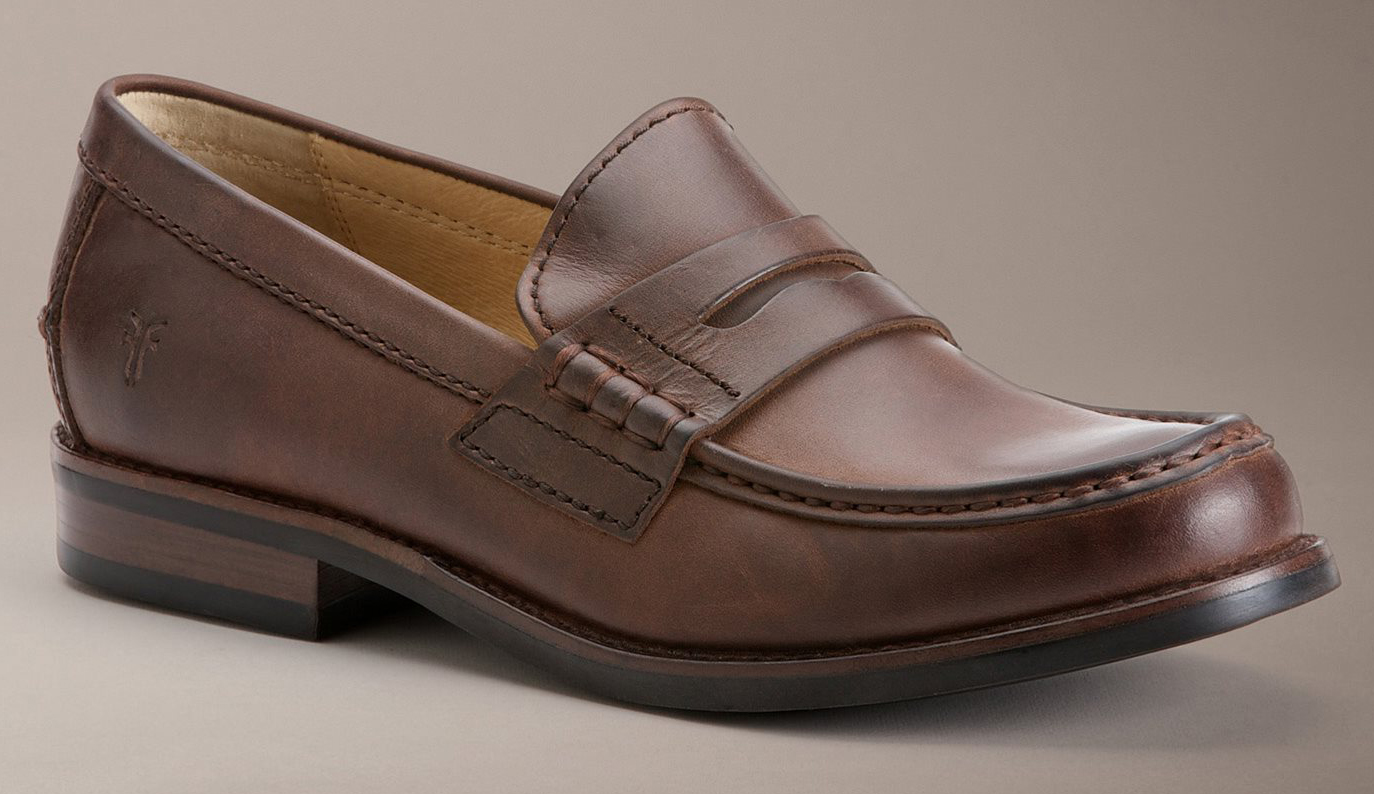frye penny loafer