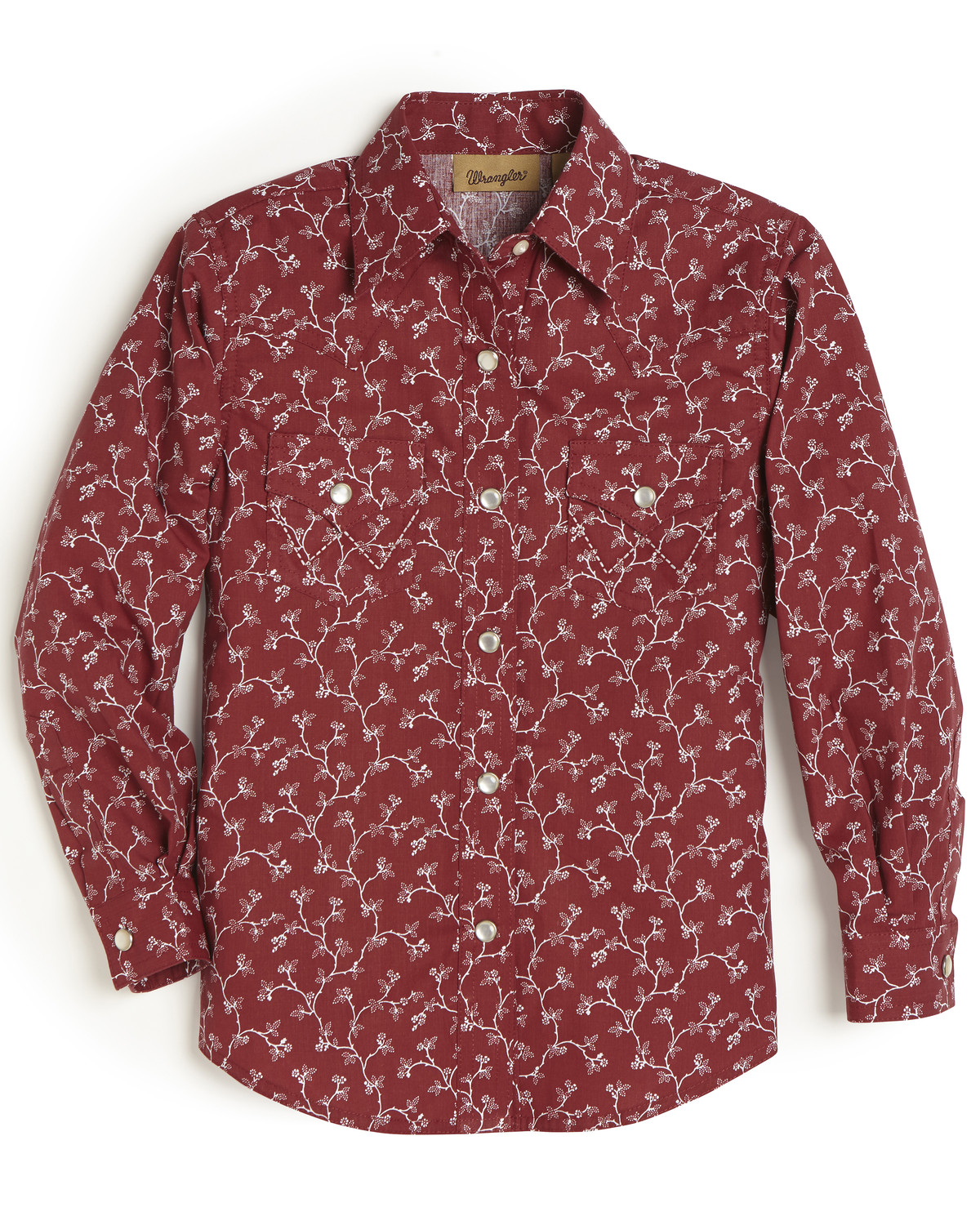 girls red dress shirt