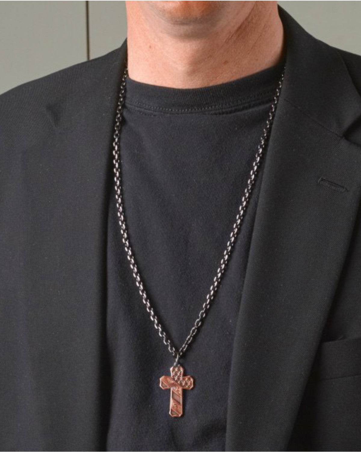 Montana silver mens cross necklace Clearance