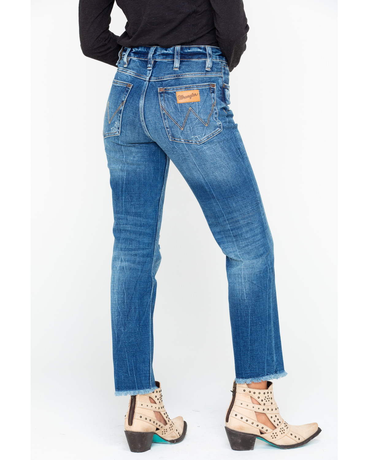 womens wrangler high waisted jeans