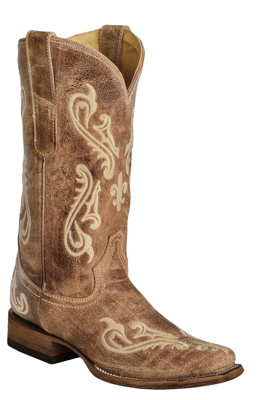 corral fleur de lis cowboy boots