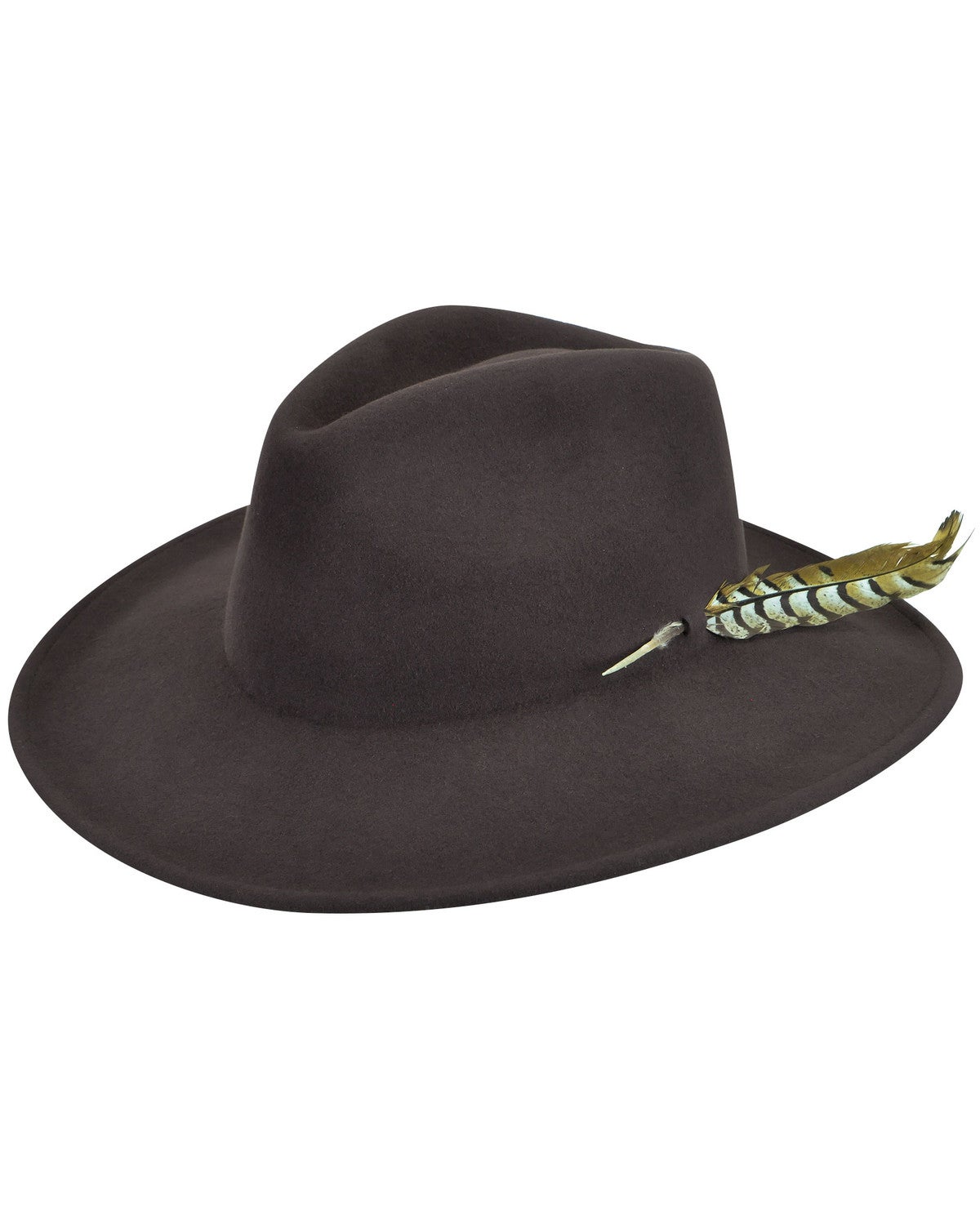 Calico Brown Felt Hat | Sheplers