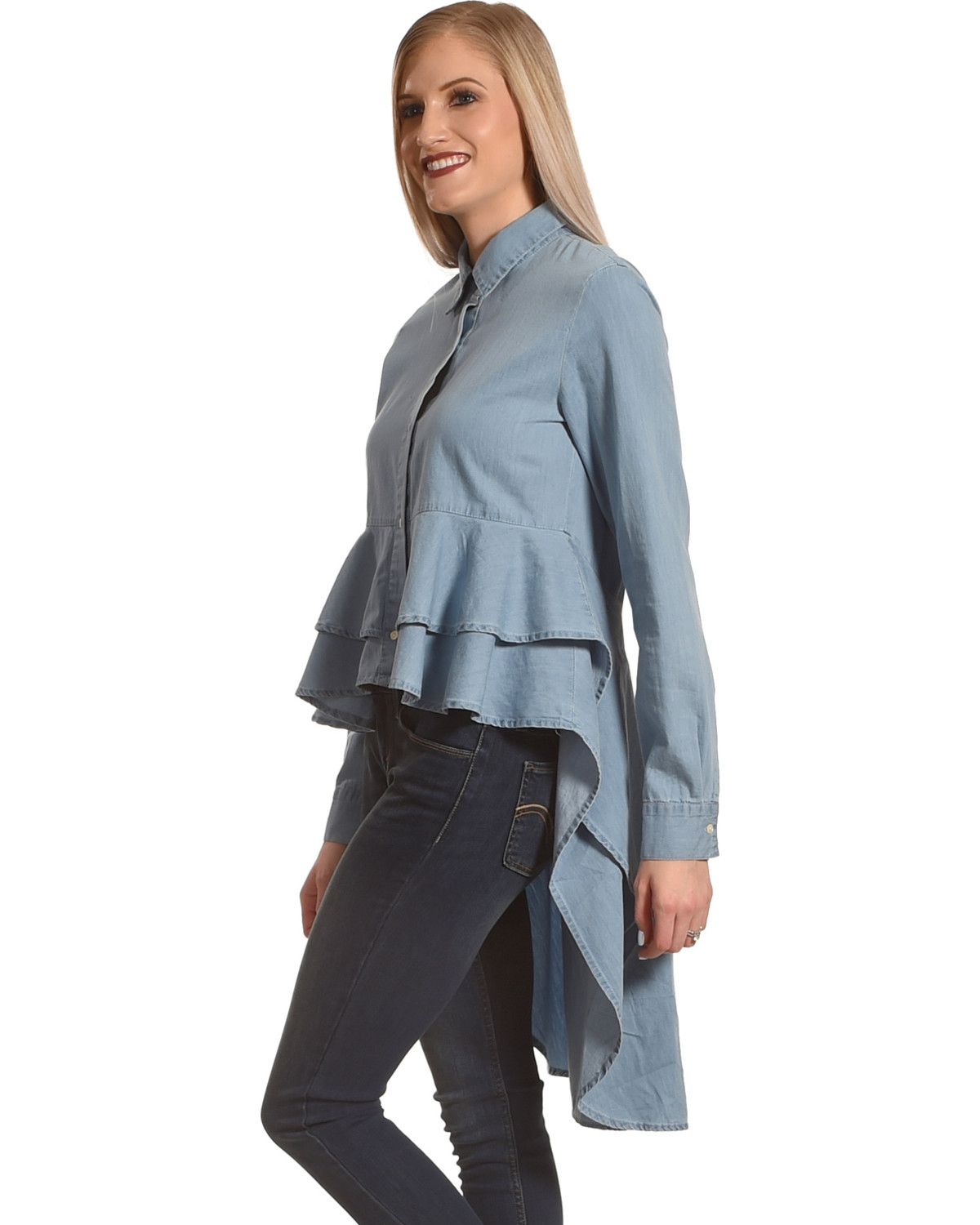 indigo denim shirt womens