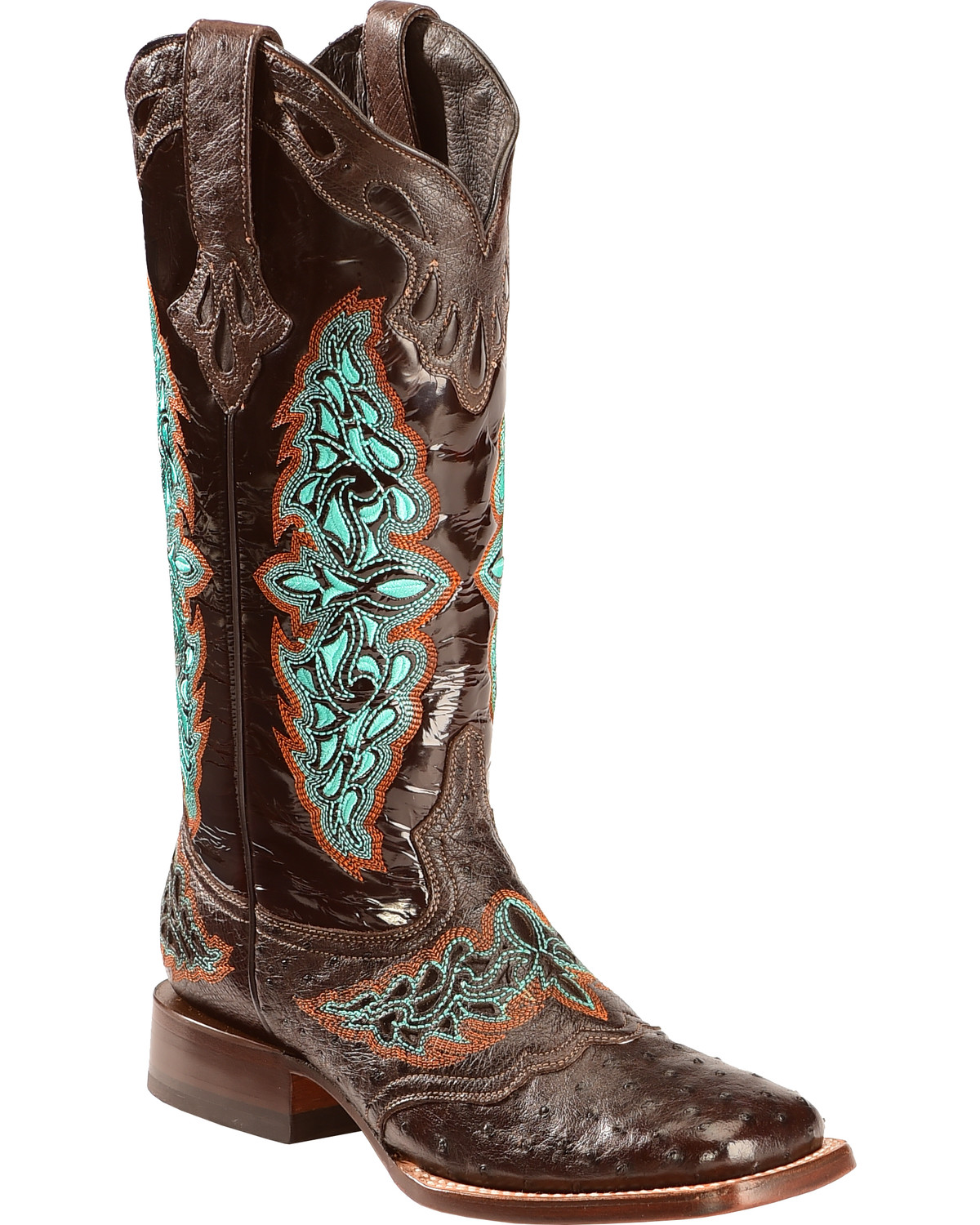 womens ostrich western boots