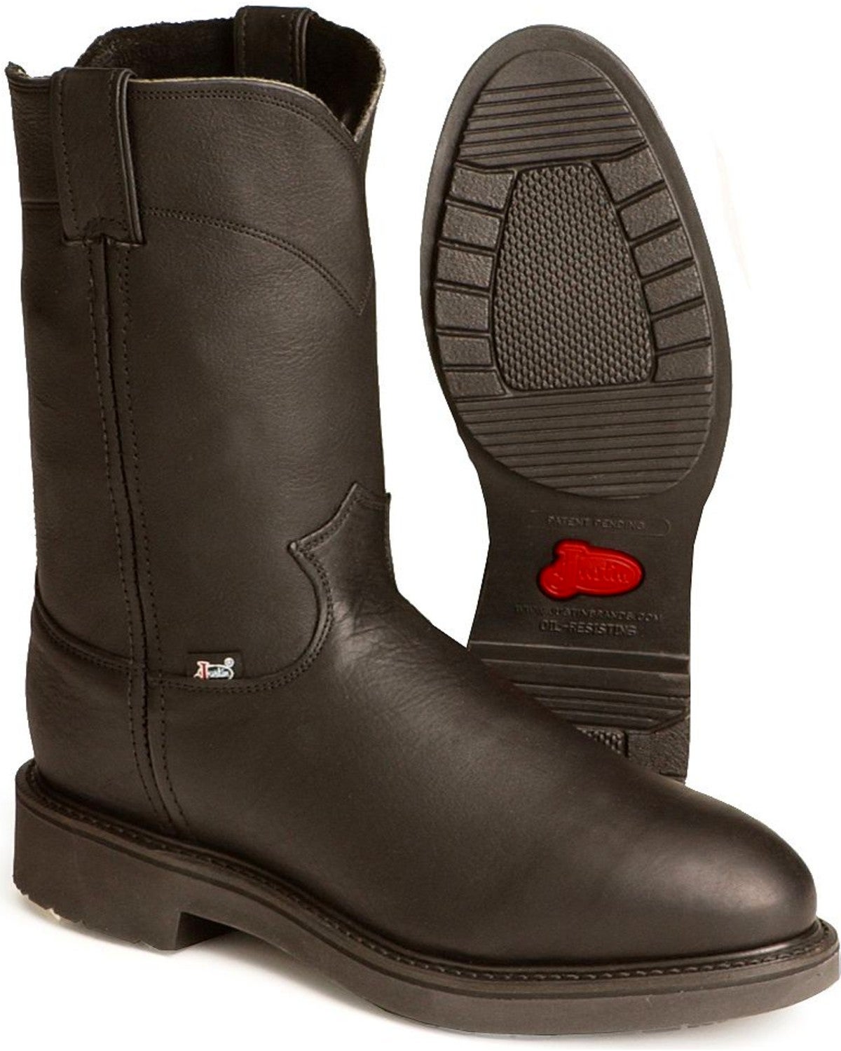 Justin Men's Conductor Electrical Hazard PullOn Work Boots Soft Toe