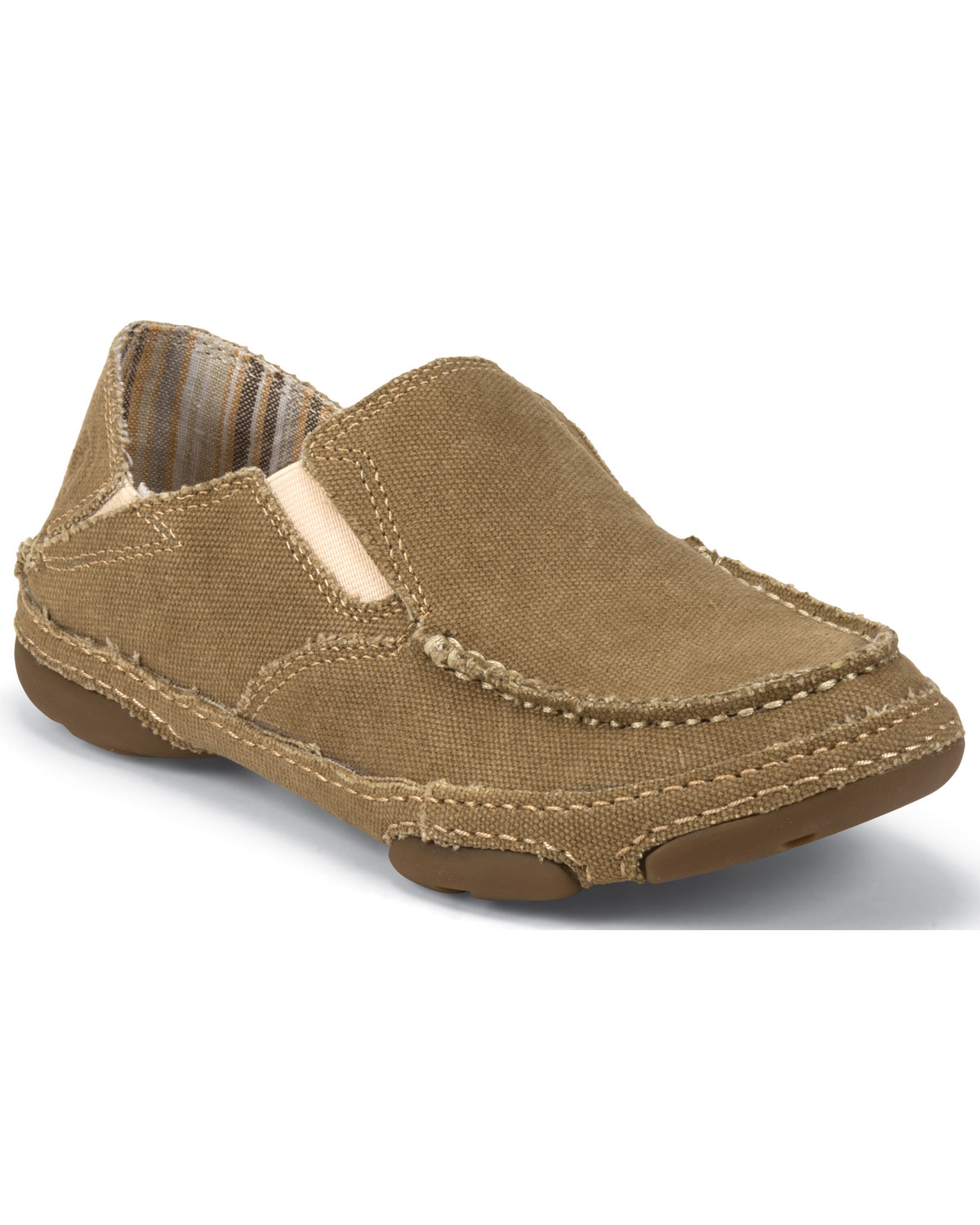 tony lama canvas slip on