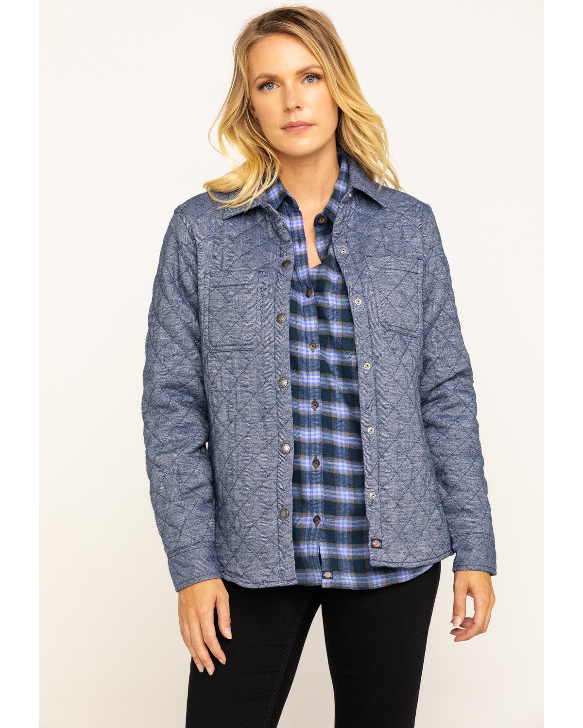 dickies quilted flannel jacket
