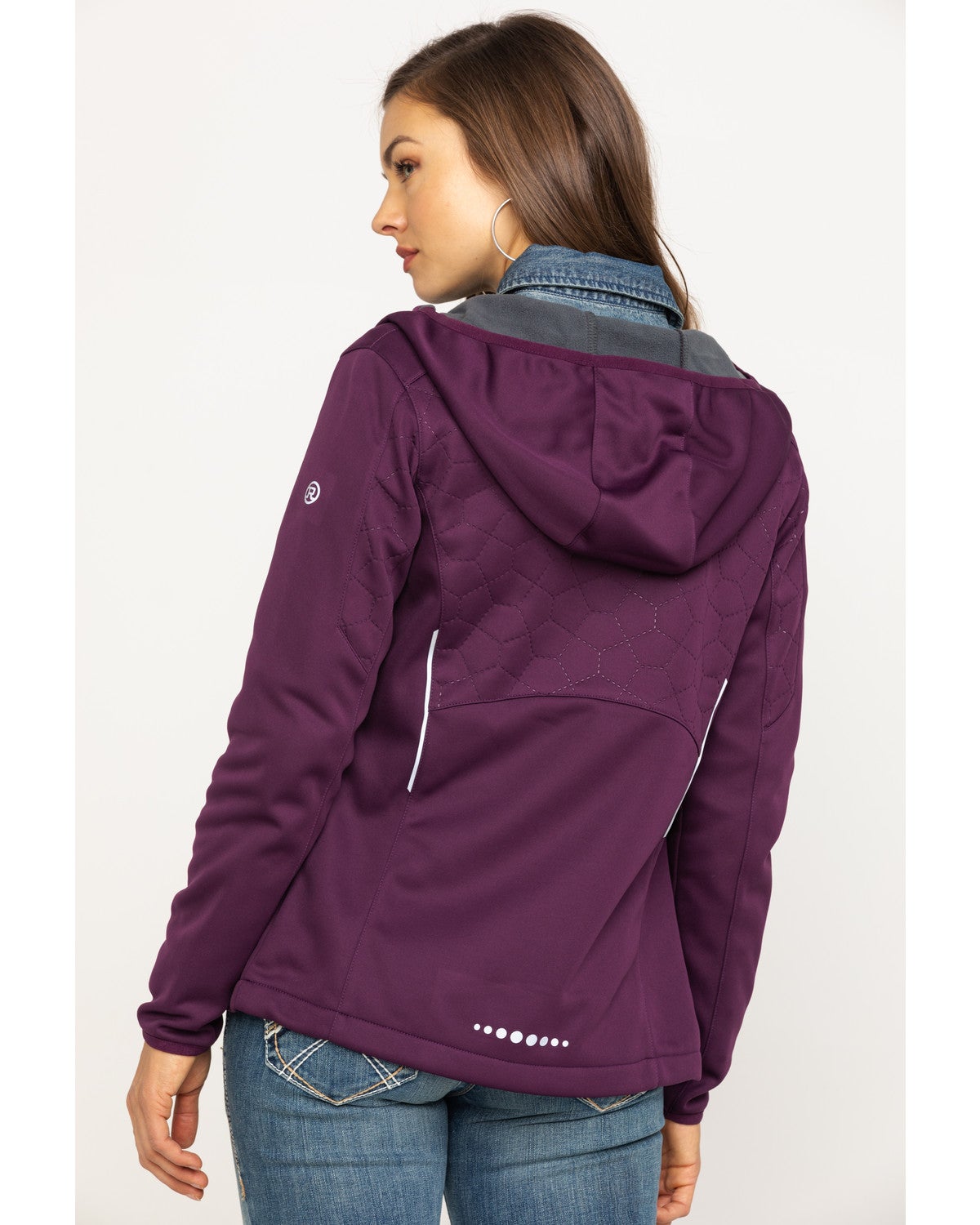 Roper Women's Purple Bonded Fleece Hooded Jacket Sheplers