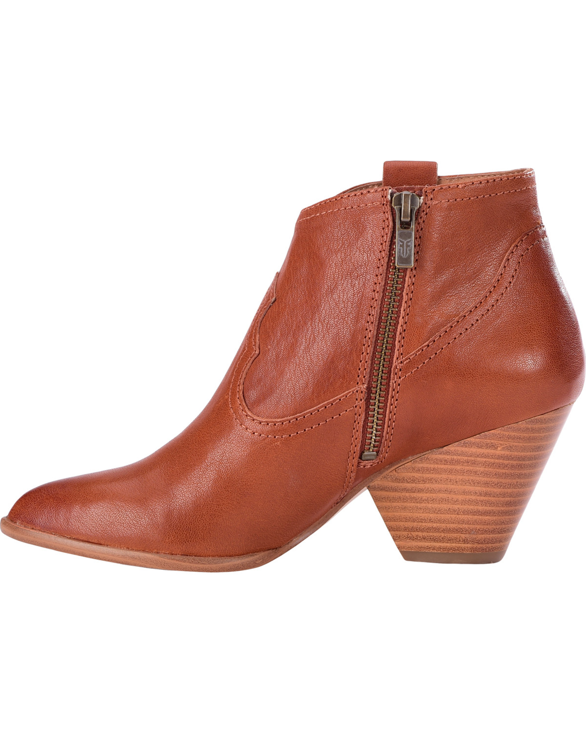 neven cognac leather bootie
