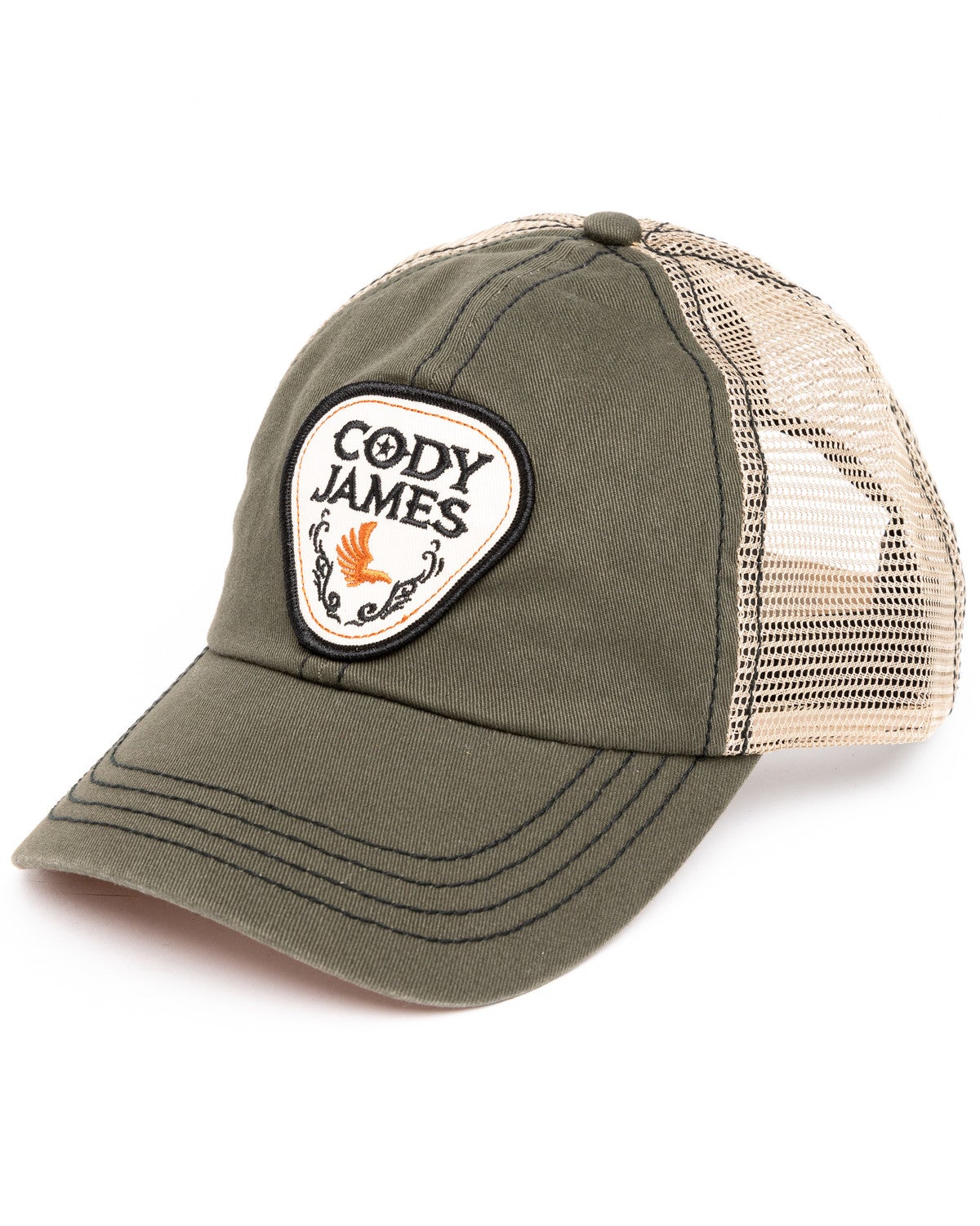 Olive Pick Patch Mesh Ball Cap | Sheplers