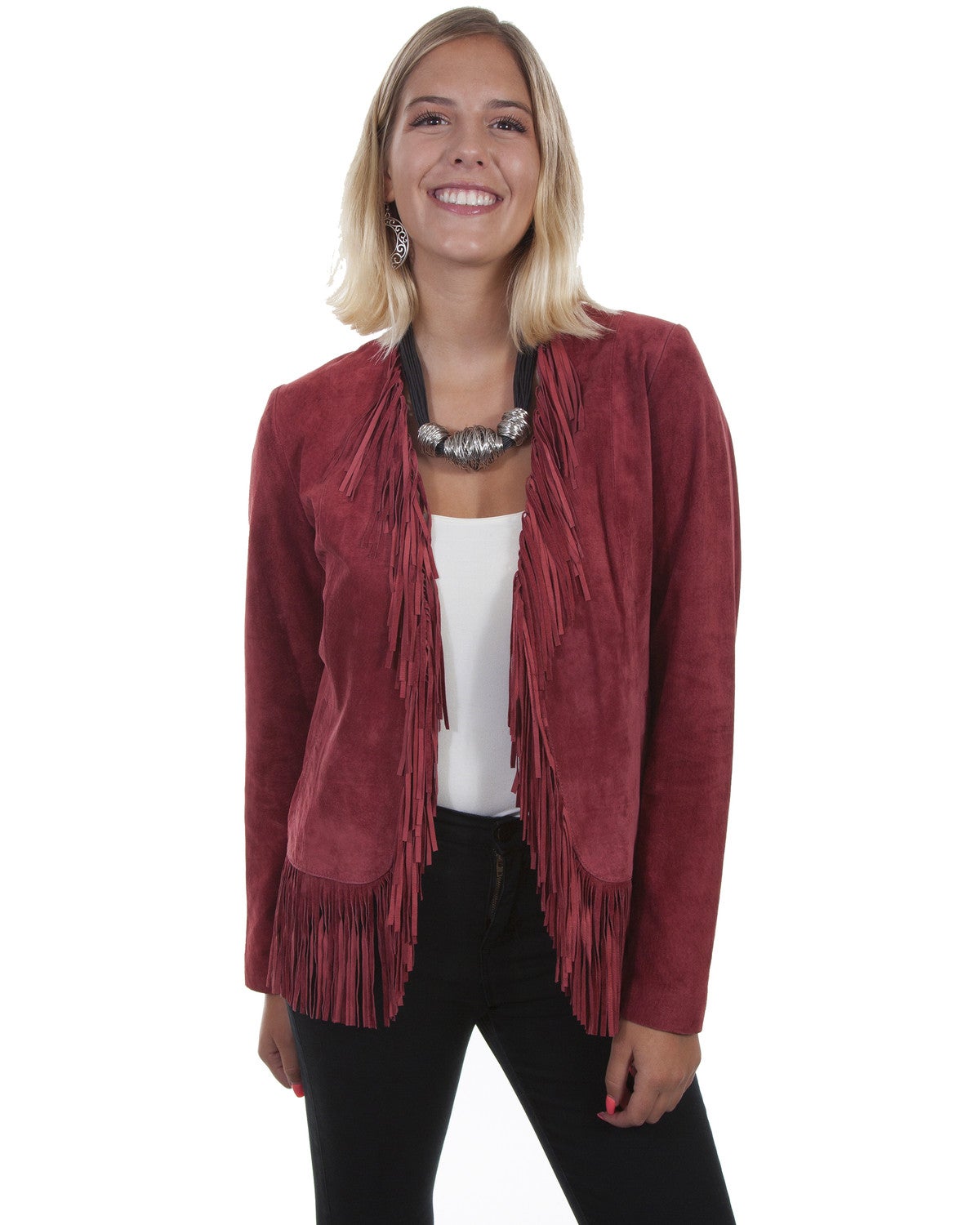 womens western fringe jacket