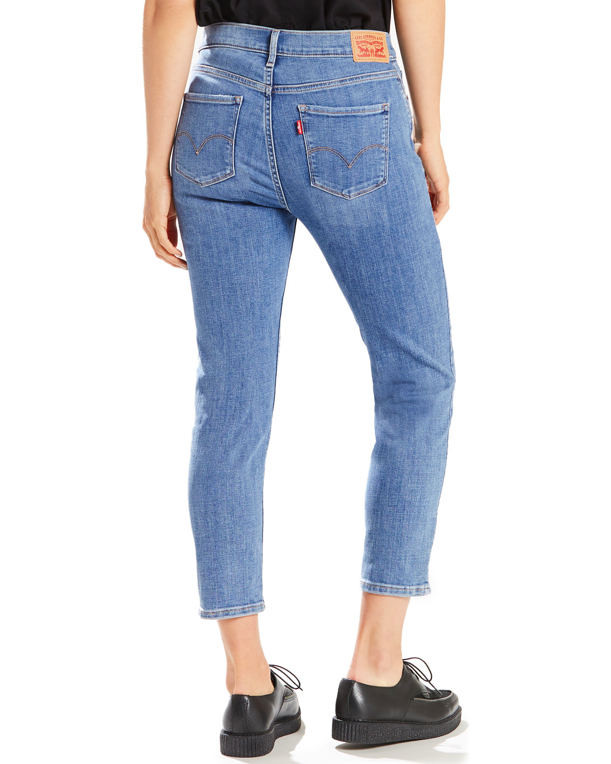 womens levi cropped jeans