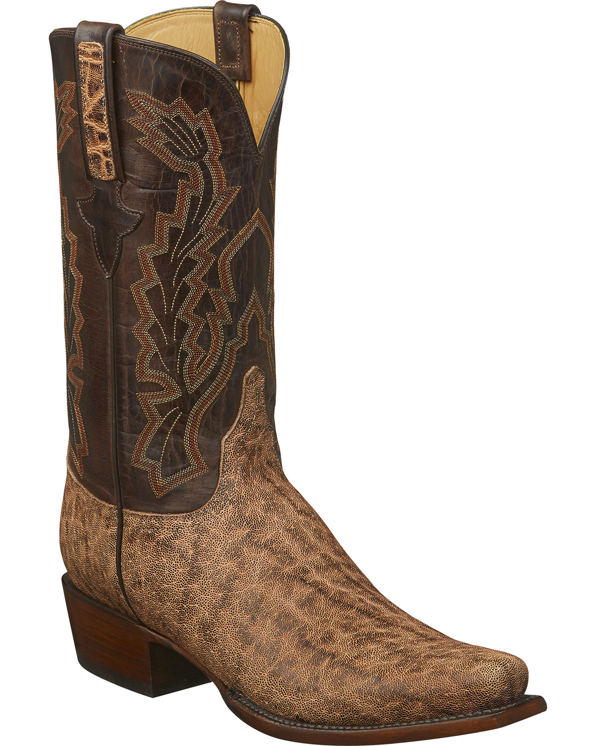 elephant skin western boots