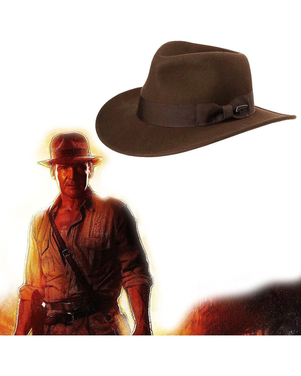 Indiana Jones Crushable Wool Fedora Hat Sheplers