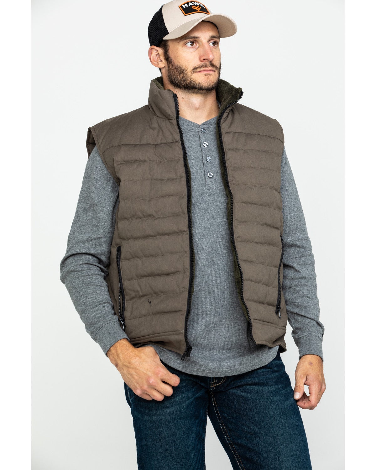 Resistol Men's Will Canvas Zip-Up Vest 