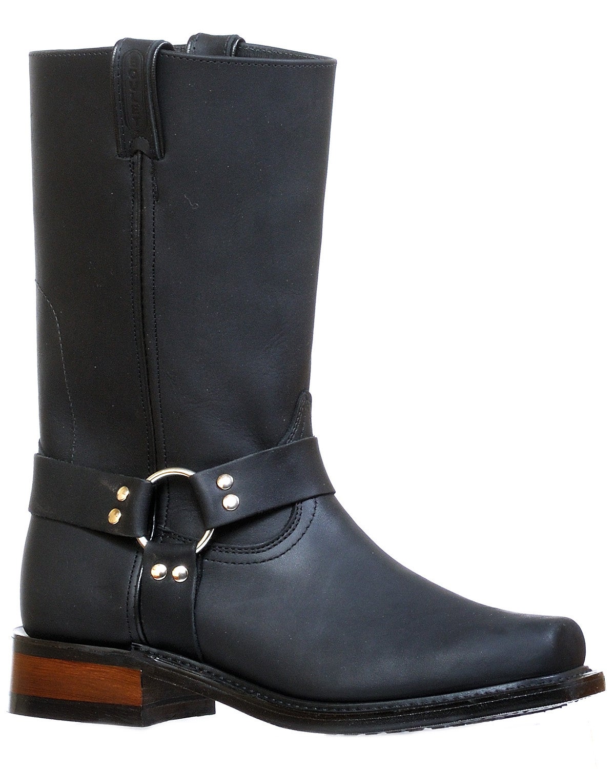 mens black motorcycle riding boots