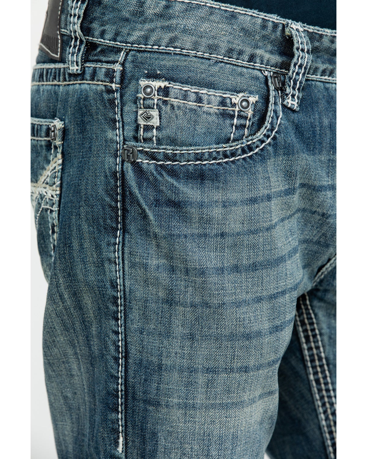 Rock & Roll Denim Men's Pistol Med Slim Bootcut Jeans Sheplers
