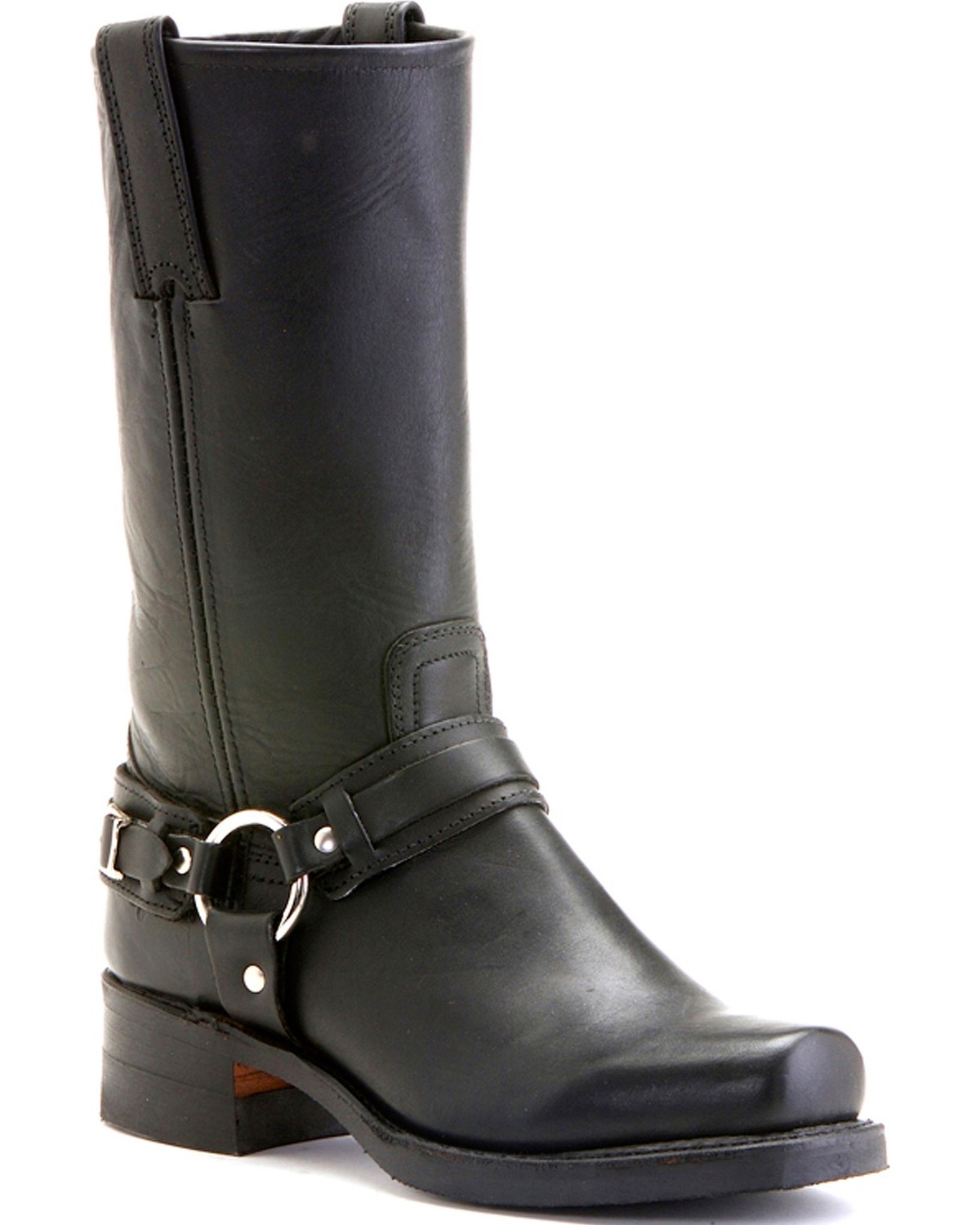 womens black harness boots