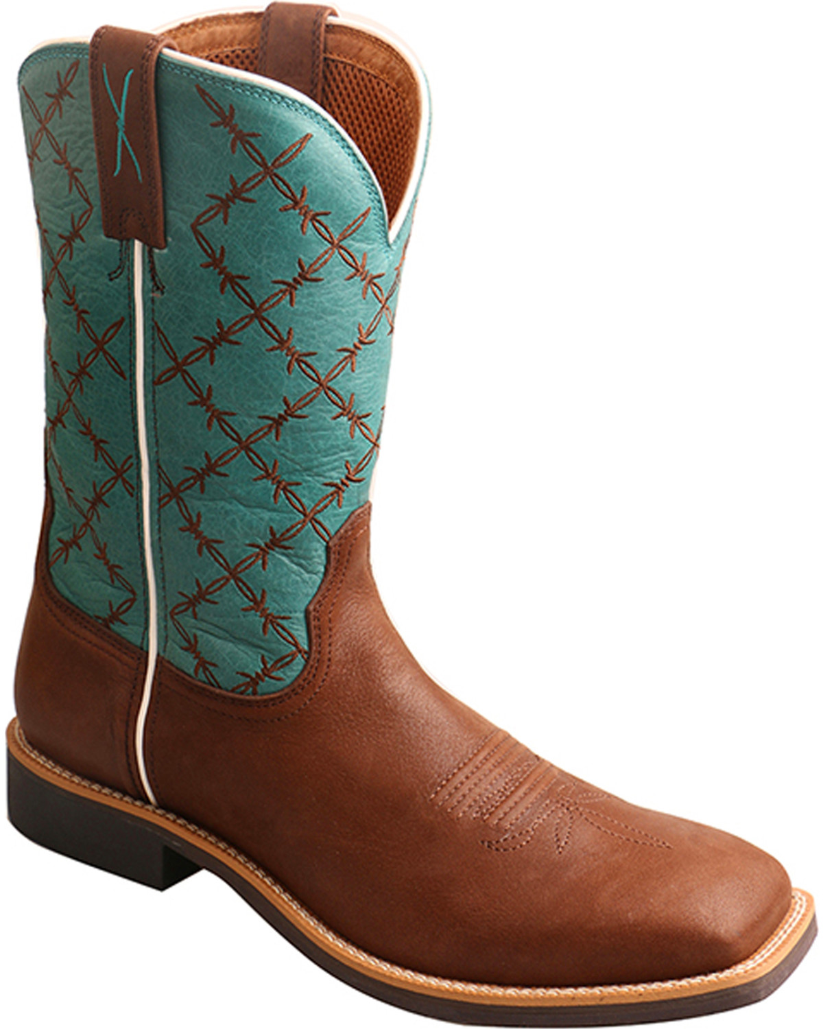 barbed wire cowboy boots