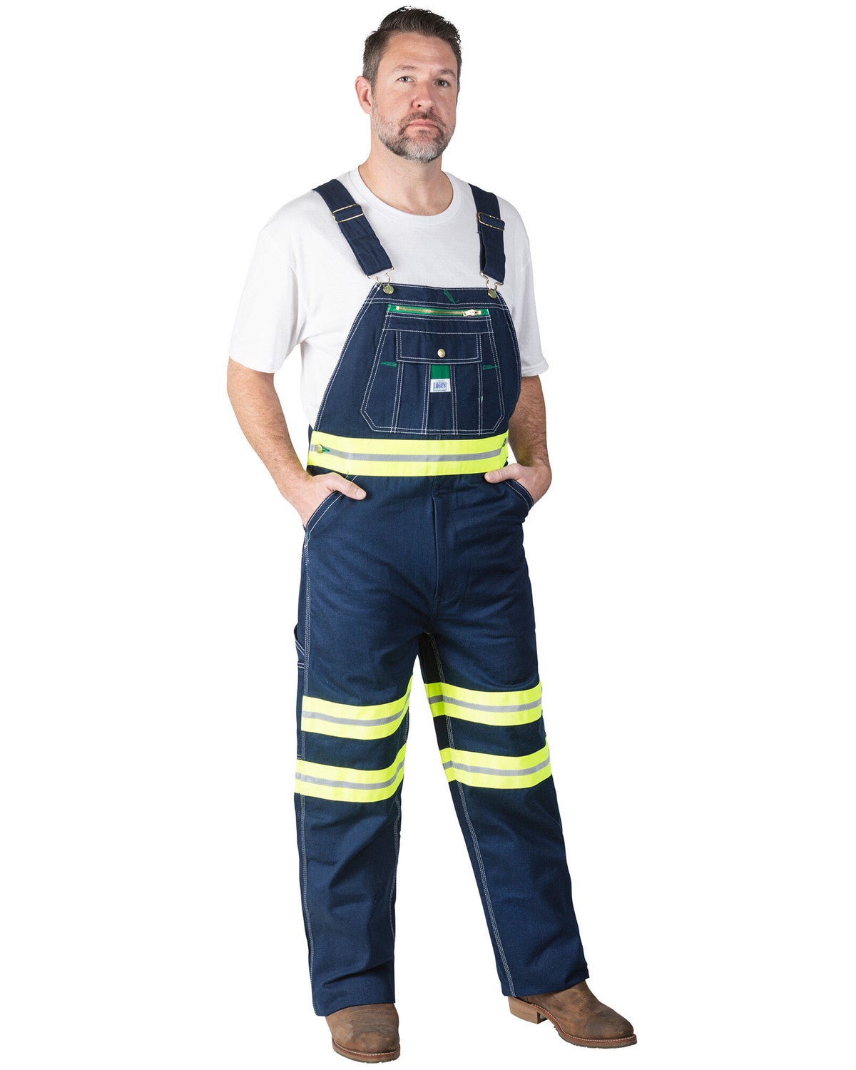 Liberty Men's HiVis Tape Bib Overalls Sheplers
