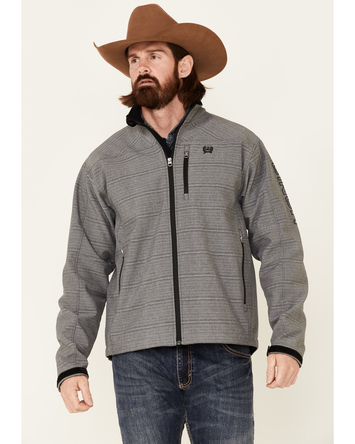 cinch grey jacket