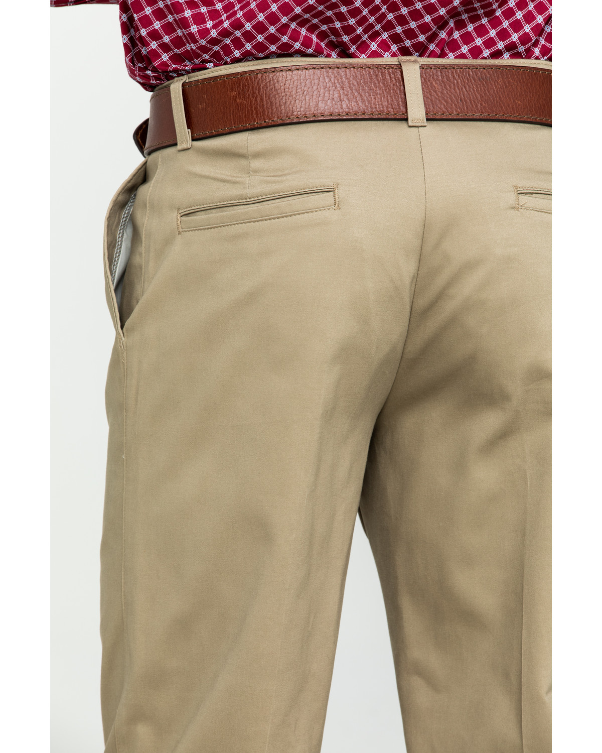 Wrangler Men's Khaki Casual Pleated Front Western Pants | Sheplers