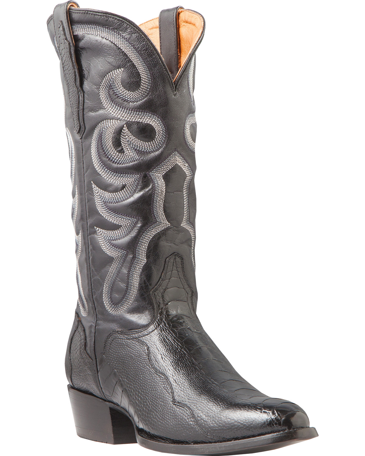 Men's Smooth Ostrich Skin Cowboy Boots