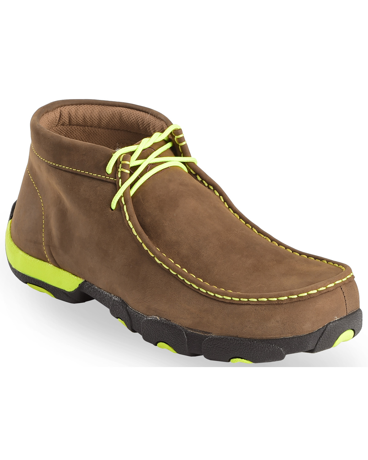 Twisted X Men's Brown \u0026 Neon Yellow 