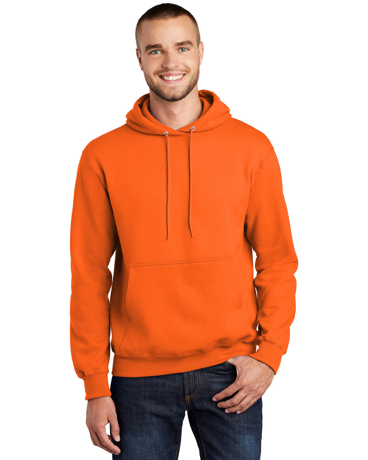 safety orange sweatshirt