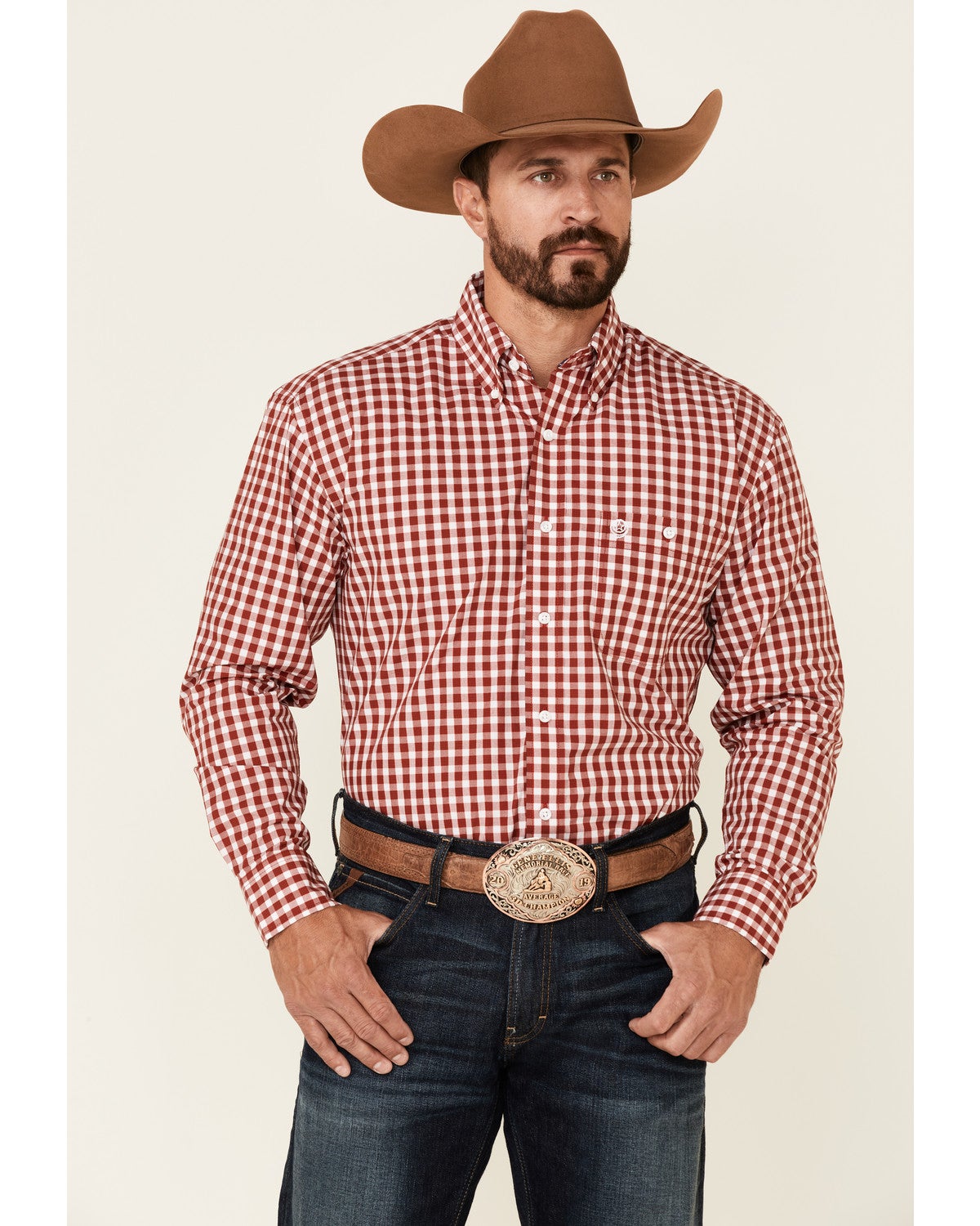 George Strait By Wrangler Men's Red 
