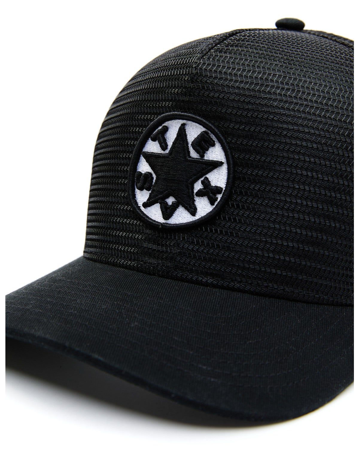 Oil Field Hats Men's Heather Grey & Black Texas Star Patch MeshBack