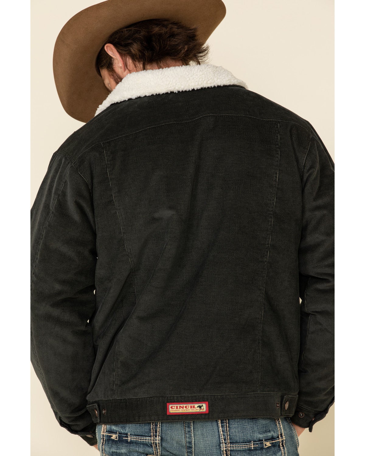 Cinch Men's Charcoal Printed Bonded Sherpa Jacket | Sheplers