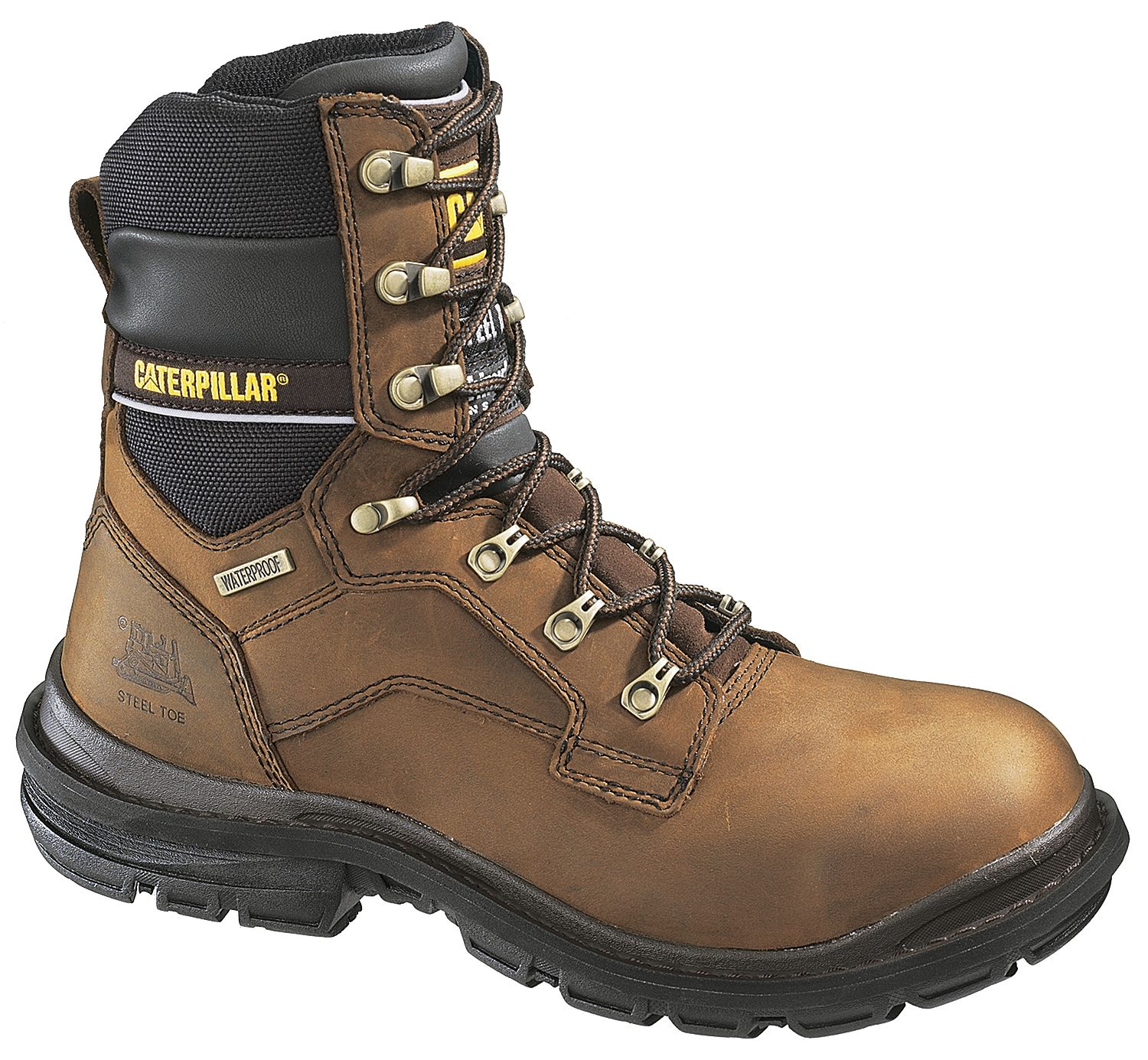 caterpillar steel toe waterproof work boots