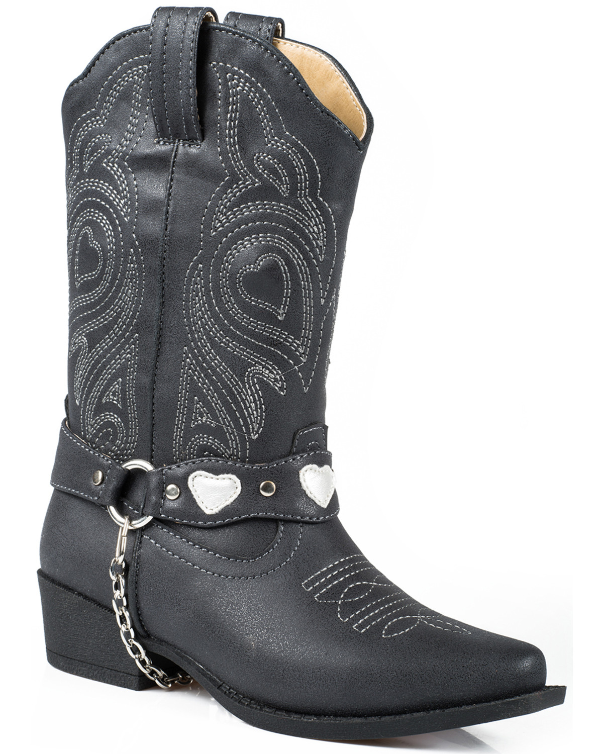 girls black cowboy boots