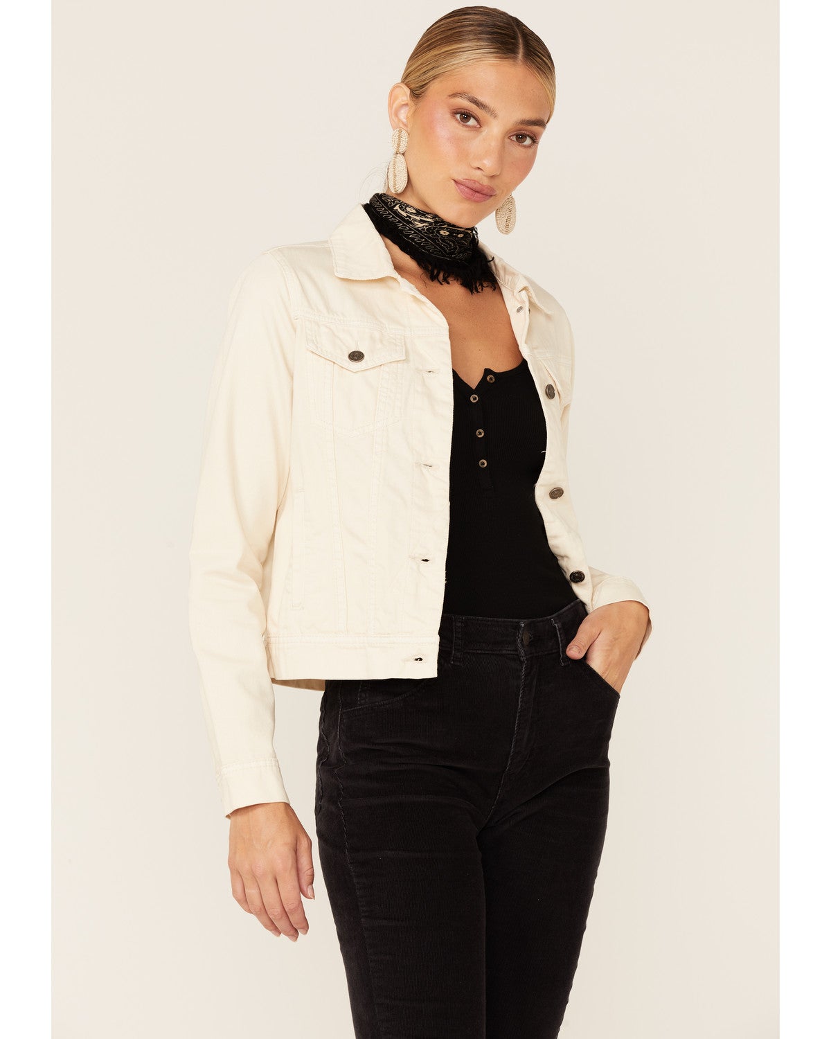 Wishlist Women's Natural Button Up Jacket Sheplers