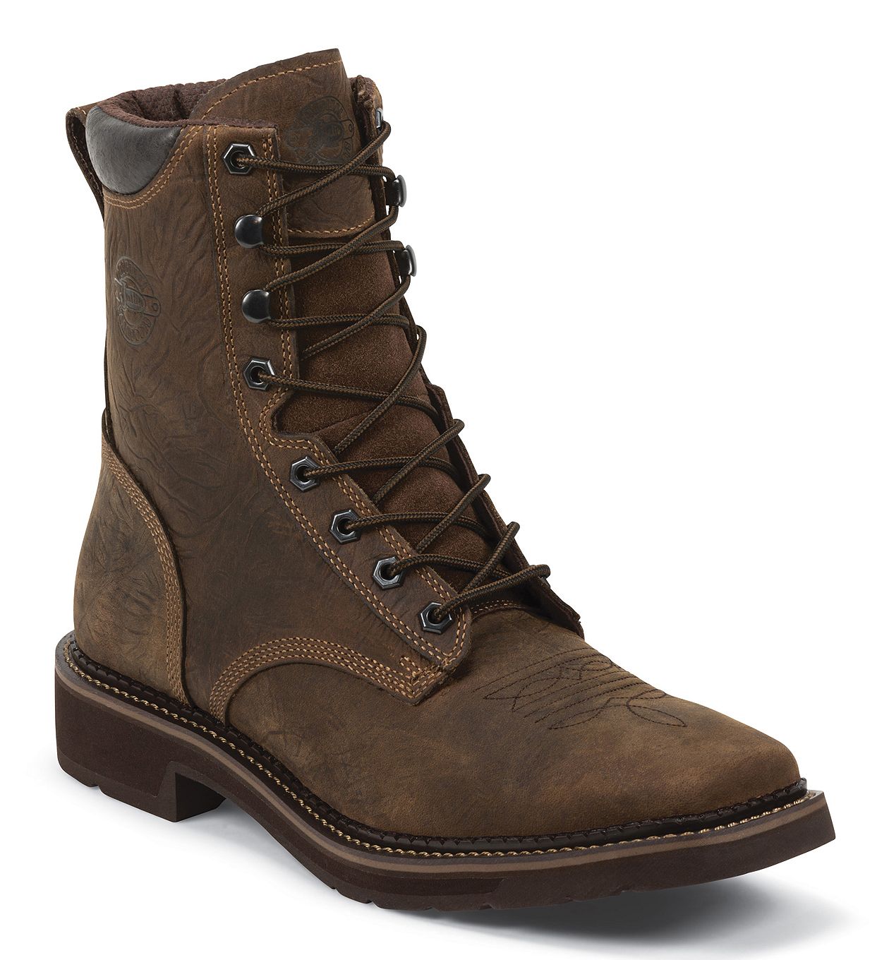 lace up composite toe work boots