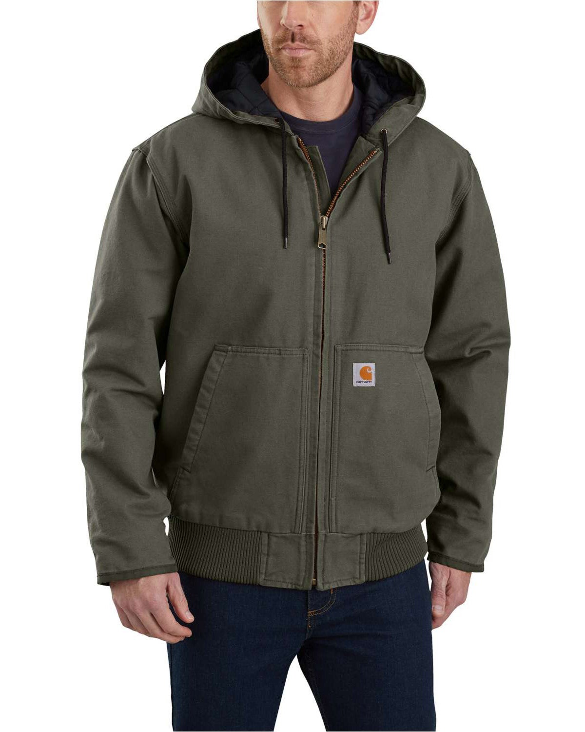 carhartt active jacket green
