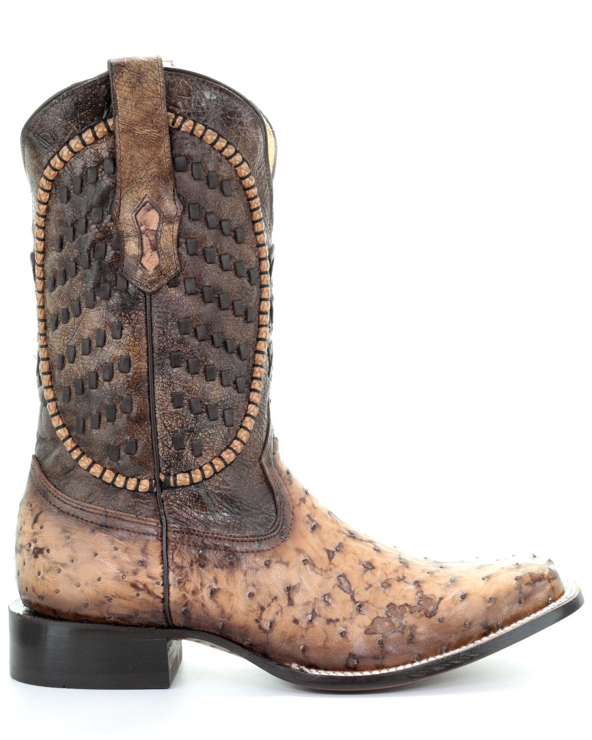 Corral Men's Ostrich Inlay Western Boots Square Toe Sheplers
