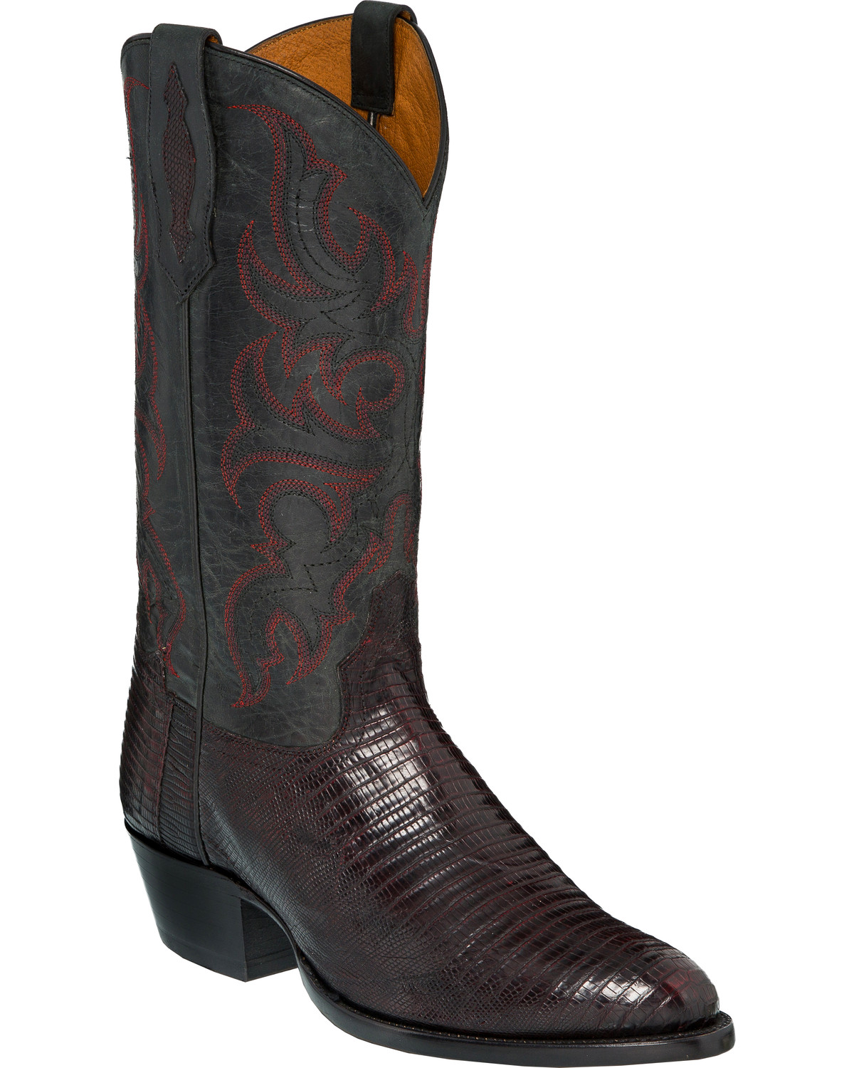Tony lama lizard boots pointed toe