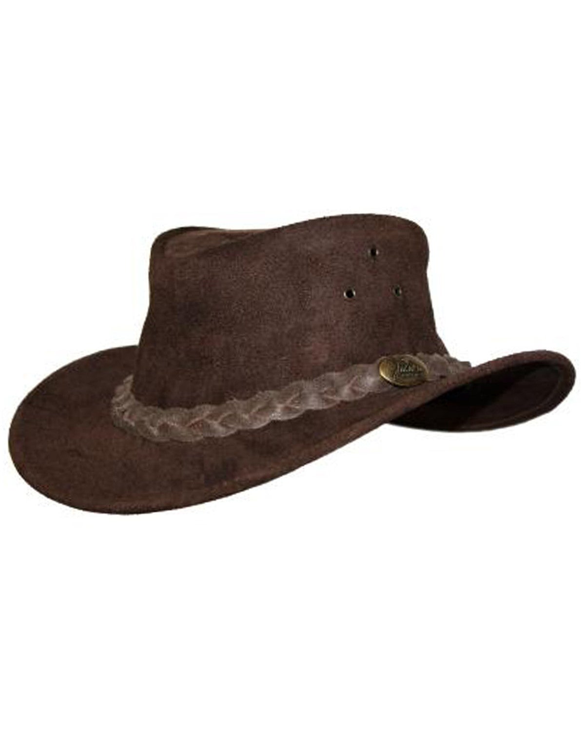 mens leather outback hats