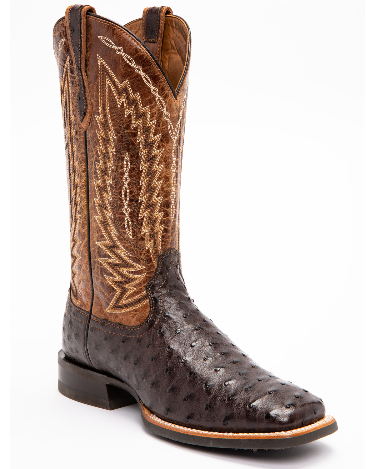 ariat ostrich boots square toe